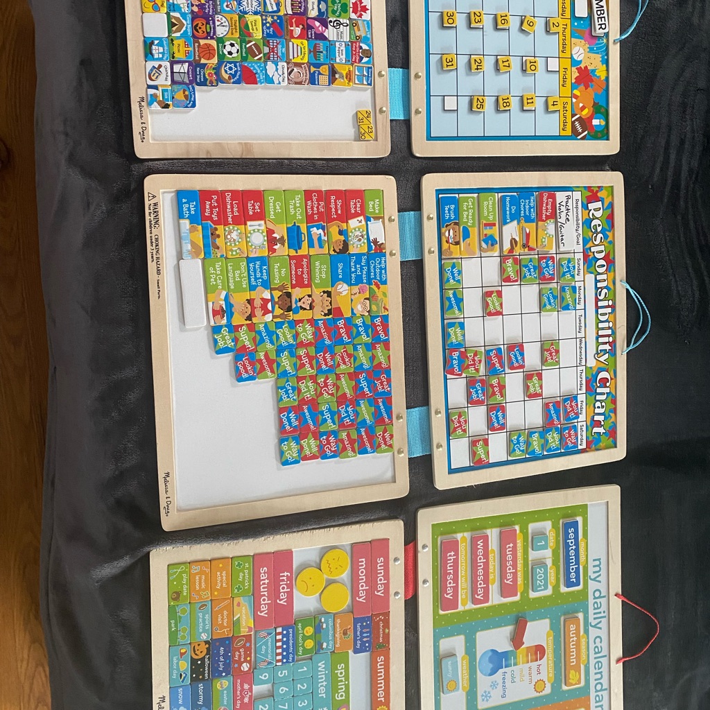 3 Magnetic Kids Calendars